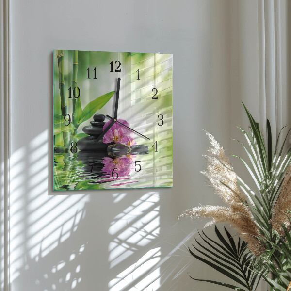 Szögletes üvegóra Gyógyfürdő Orchidea