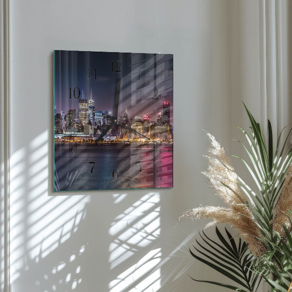 Szögletes üvegóra Horizont