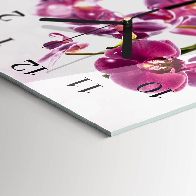 Szögletes üvegóra Orchidea