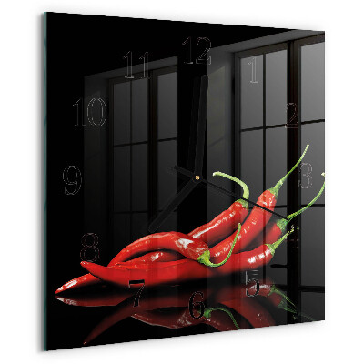 Szögletes üvegóra Chili paprika