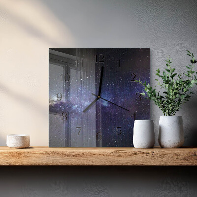 Szögletes üvegóra Galaxis