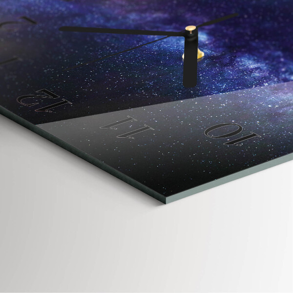 Szögletes üvegóra Galaxis