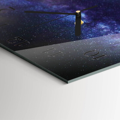 Szögletes üvegóra Galaxis