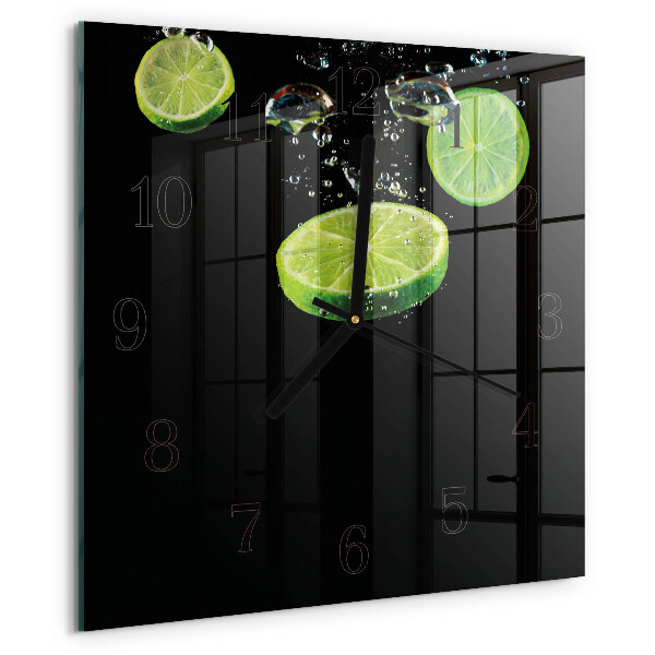 Szögletes üvegóra Lime
