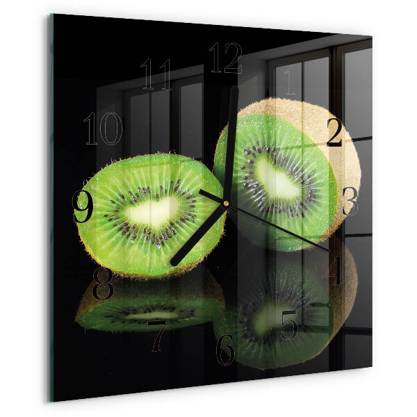 Szögletes üvegóra Kiwi