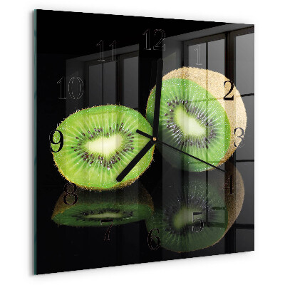 Szögletes üvegóra Kiwi
