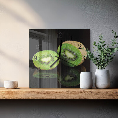 Szögletes üvegóra Kiwi