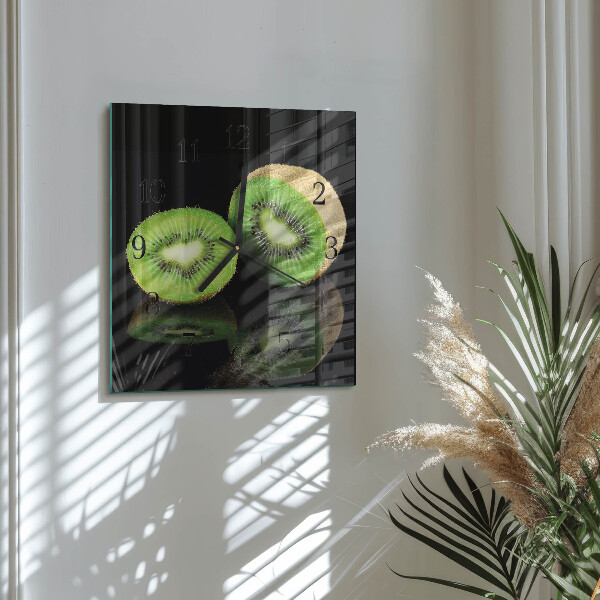 Szögletes üvegóra Kiwi