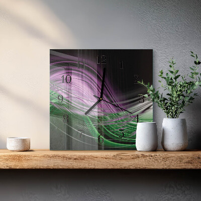 Szögletes üvegóra Absztrakt művészet