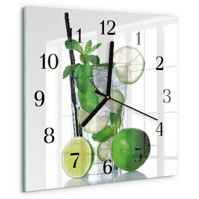 Szögletes üvegóra Lime és menta