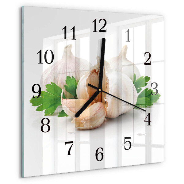 Szögletes üvegóra Fokhagyma