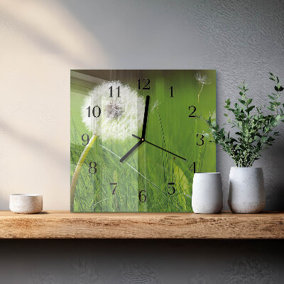 Szögletes üvegóra Pitypang