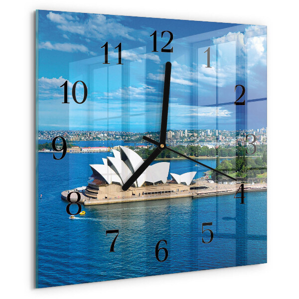 Szögletes üvegóra Sydney Operaház