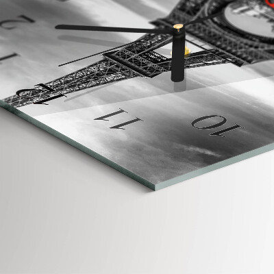 Szögletes üvegóra Eiffel-torony autó