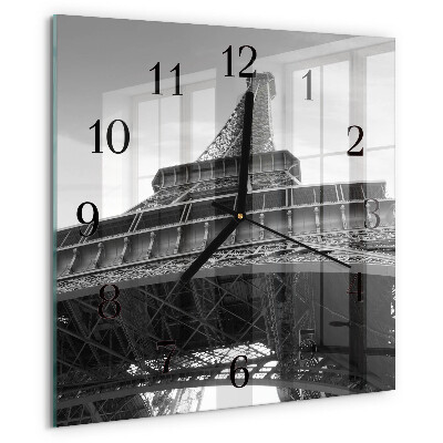 Szögletes üvegóra Eiffel-torony Párizs