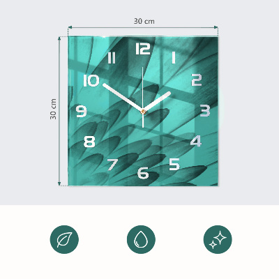 Szögletes üvegóra Pipacsok