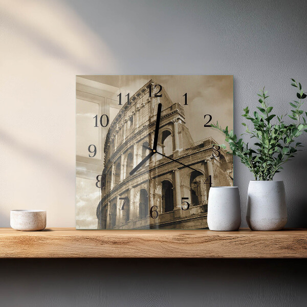 Szögletes üvegóra Sepia Colosseum