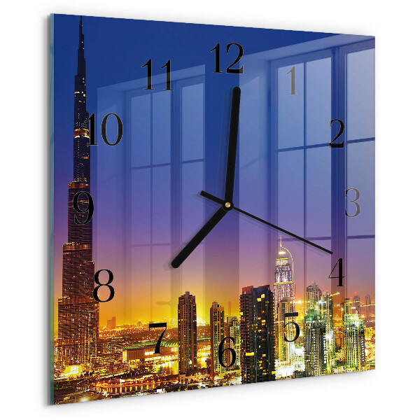 Szögletes üvegóra Horizon Dubai