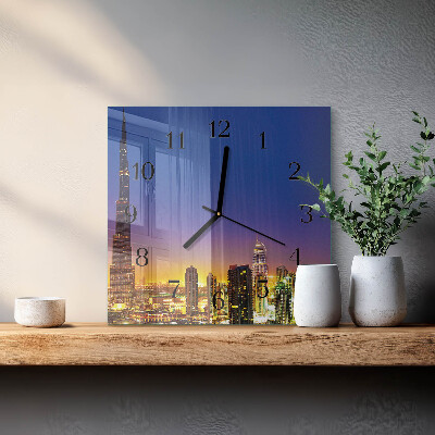 Szögletes üvegóra Horizon Dubai