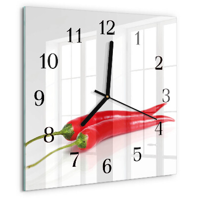 Szögletes üvegóra Chili paprika