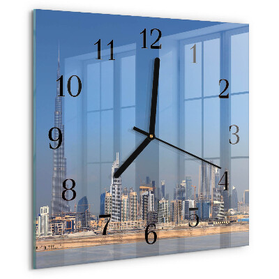 Szögletes üvegóra Dubai Horizon