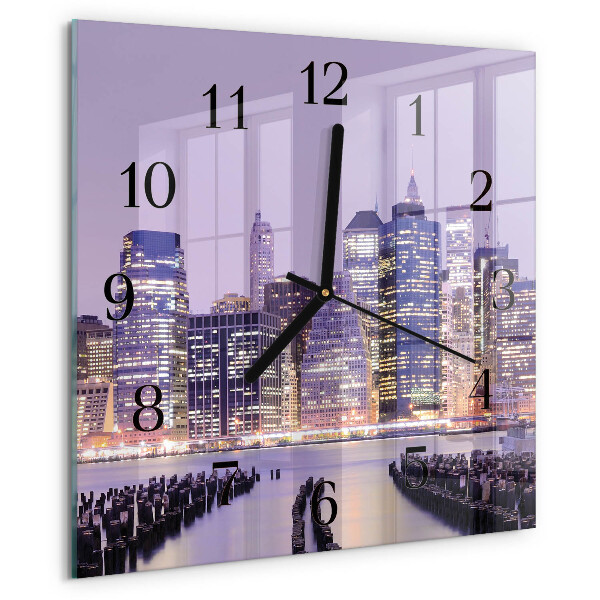 Szögletes üvegóra Horizont