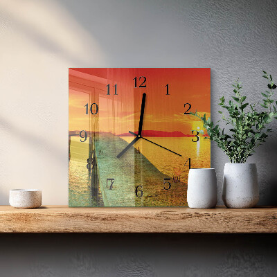 Szögletes üvegóra Híd