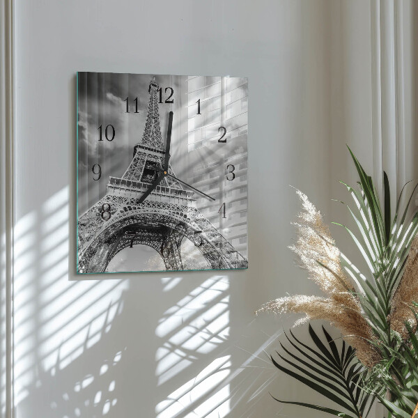Szögletes üvegóra Eiffel-torony Párizs