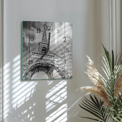 Szögletes üvegóra Eiffel-torony Párizs