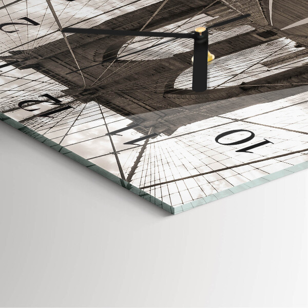 Szögletes üvegóra Híd