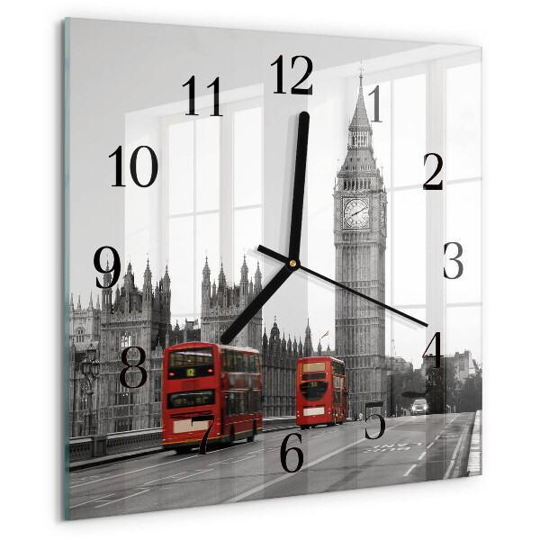 Szögletes üvegóra London