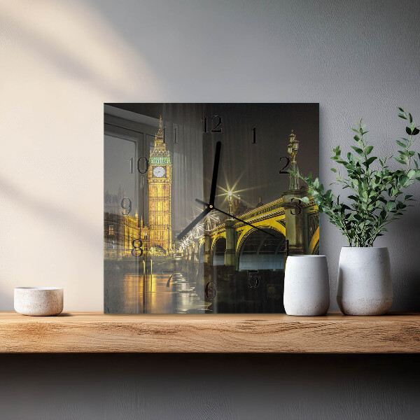 Szögletes üvegóra London