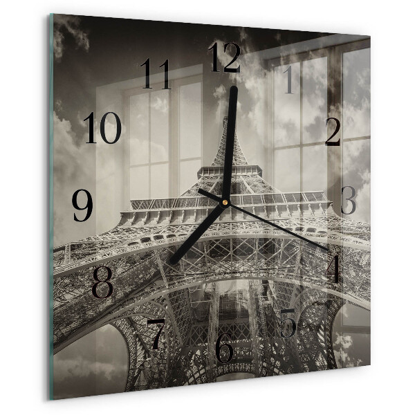 Szögletes üvegóra Eiffel-torony