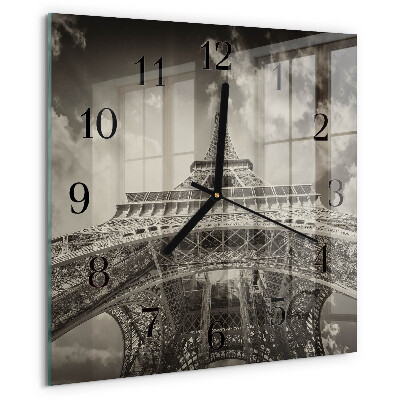 Szögletes üvegóra Eiffel-torony