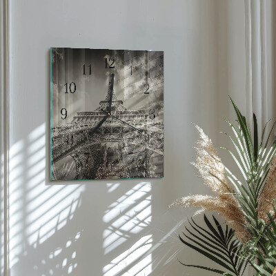 Szögletes üvegóra Eiffel-torony