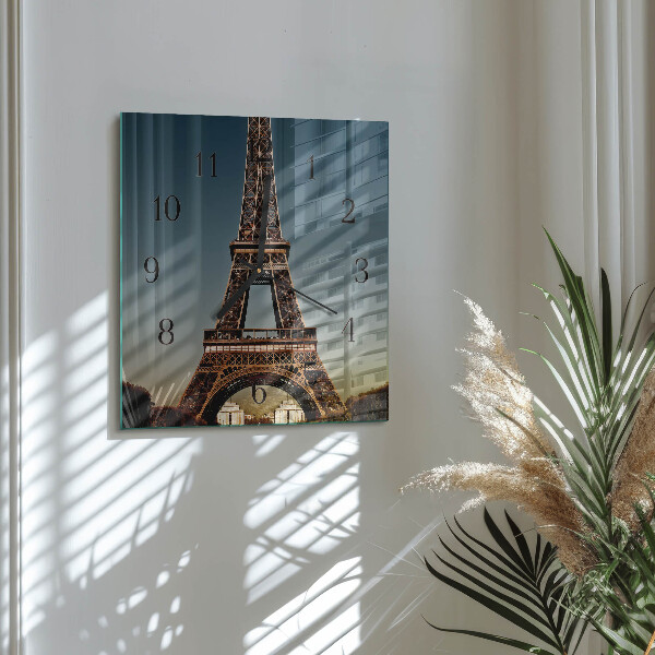 Szögletes üvegóra Eiffel-torony