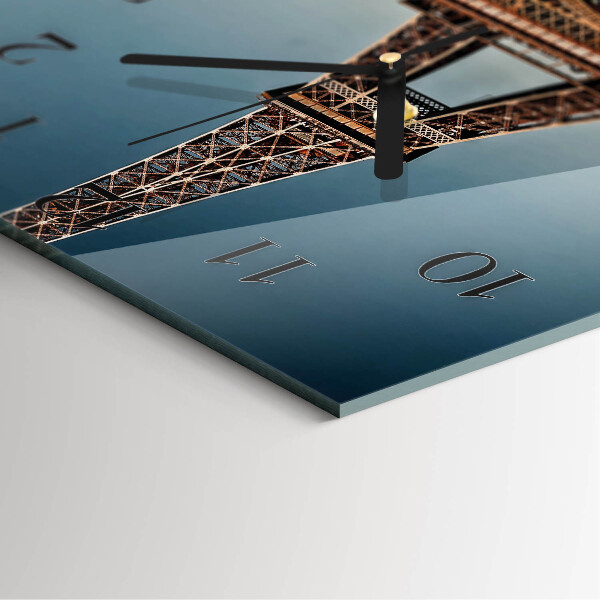 Szögletes üvegóra Eiffel-torony