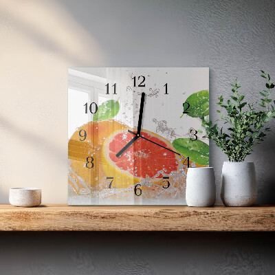 Szögletes üvegóra Grapefruit