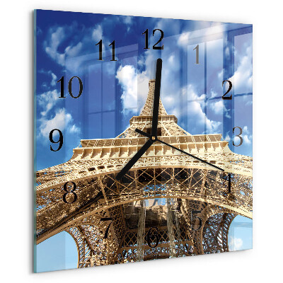 Szögletes üvegóra Eiffel-torony