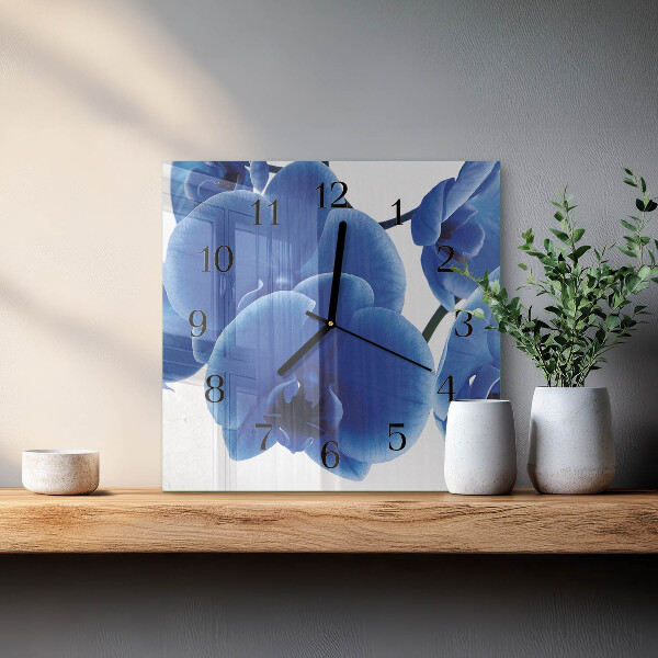 Szögletes üvegóra Orchidea