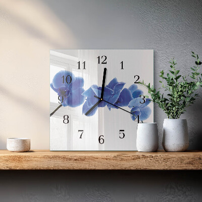 Szögletes üvegóra Orchidea