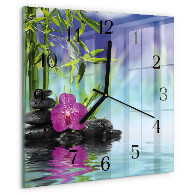 Szögletes üvegóra Gyógyfürdő Orchidea