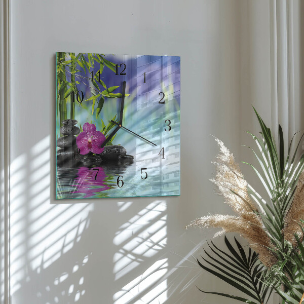 Szögletes üvegóra Gyógyfürdő Orchidea