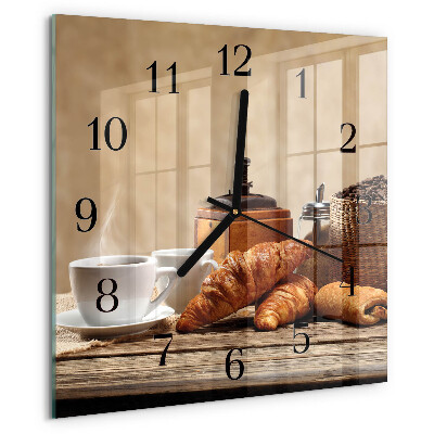 Szögletes üvegóra Croissant-ok
