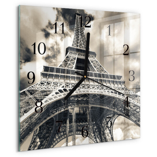 Szögletes üvegóra Eiffel-torony