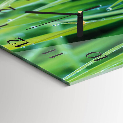 Szögletes üvegóra Fű