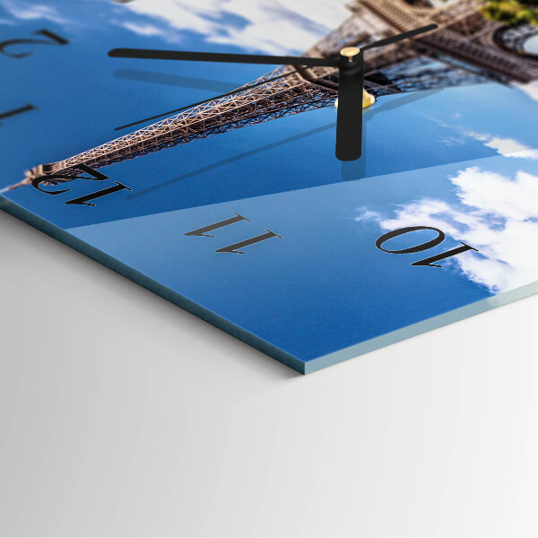 Szögletes üvegóra Eiffel-torony