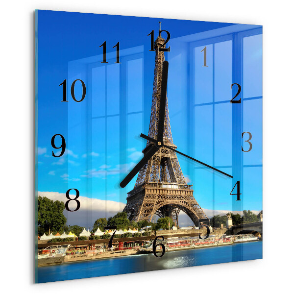 Szögletes üvegóra Eiffel-torony Párizs