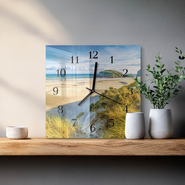 Szögletes üvegóra Strand