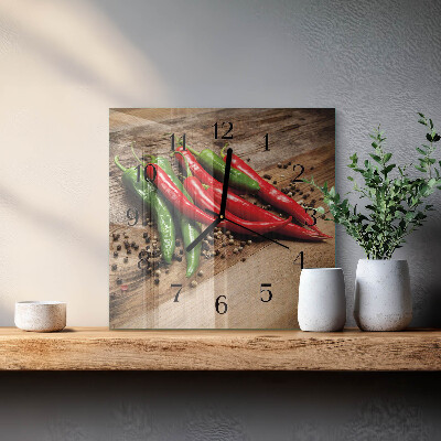 Szögletes üvegóra Chili paprika